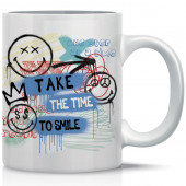 TAZZA MUG IN CERAMICA TAKE THE TIME SMILEY MARPIMAR