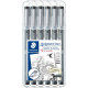 PIGMENT LINER NERO BOX 4 PZ.+2 OMAGGIO STAEDTLER