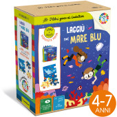 LIBRO GIOCO CARTONATO 13,5X13,5 LAGGIU' NEL MARE BLU LUDATTICA X AGENDA 2030