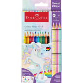 PASTELLI SPARKLE UNICORN SCATOLA 10 COLORI + 3 MATITE FABER-CASTELL