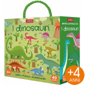 PUZZLE CON LIBRO Q-BOX I DINOSAURI SASSI
