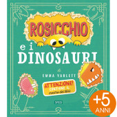 LIBRO CARTONATO ILLUSTRATO 24,5X28 ROSICCHIO E I DINOSAURI SASSI