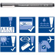 PENNA AD INCHIOSTRO PIGMENTATO PIGMENT LINER NERO SET 12 PUNTE STAEDTLER