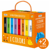 SET 8 MINI LIBRI CARTONATI ILLUSTRATI LA MIA PRIMA BIBLIOTECA I COLORI SASSI