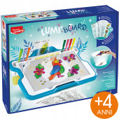 LAVAGNA LUMINOSA PER RICALCARE DISEGNI LUMI BOARD MAPED