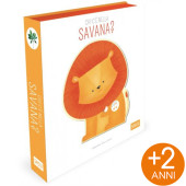 LIBRO SONORO ILLUSTRATO 24X20 CHI C'&Egrave; NELLA SAVANA? SASSI