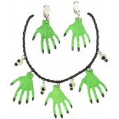 COLLANA E ORECCHINI MANI STREGA WIDMANN