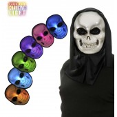 MASCHERA TESCHIO CON CAPPUCCIO LUMINOSE CAMBIACOL WIDMANN