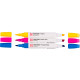 PENNARELLO DOPPIA PUNTA PANTONE MARKER PRIMARY SET 3 COLORI ROYAL TALENS