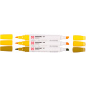 PENNARELLO DOPPIA PUNTA PANTONE MARKER YELLOW SET 3 COLORI ROYAL TALENS