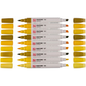 PENNARELLO DOPPIA PUNTA PANTONE MARKER YELLOW SET 9 COLORI ROYAL TALENS