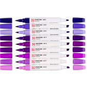 PENNARELLO DOPPIA PUNTA PANTONE MARKER PURPLE SET 9 COLORI ROYAL TALENS