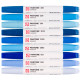PENNARELLO DOPPIA PUNTA PANTONE MARKER BLUE SET 9 COLORI ROYAL TALENS
