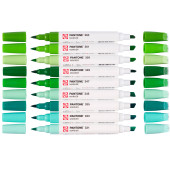 PENNARELLO DOPPIA PUNTA PANTONE MARKER GREEN SET 9 COLORI ROYAL TALENS