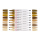 PENNARELLO DOPPIA PUNTA PANTONE MARKER BROWN SET 9 COLORI ROYAL TALENS