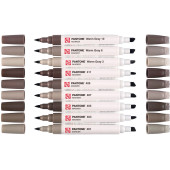 PENNARELLO DOPPIA PUNTA PANTONE MARKER WARM GRAY SET 9 COLORI ROYAL TALENS