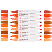 PENNARELLO DOPPIA PUNTA PANTONE MARKER WARM RED SET 9 COLORI ROYAL TALENS