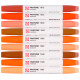 PENNARELLO DOPPIA PUNTA PANTONE MARKER WARM RED SET 9 COLORI ROYAL TALENS