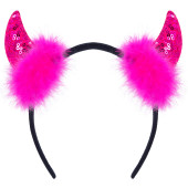 CORNA DIAVOLO IN PAILLETTES FUCSIA WIDMANN