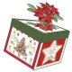 SCATOLA - BIGLIETTO AUGURALE NATALE 11X11X11 SURPRISE BOX CROMO