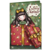 BIGLIETTO AUGURALE NATALE 11,7X17 GORJUSS CROMO