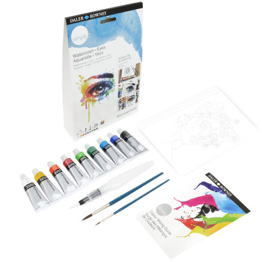 STARTER SET ACTIVITY COLORI ACQUERELLO SOGGETTO OCCHIO SIMPLY DALER-ROWNEY