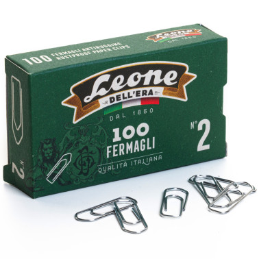 FERMAGLI ZINCATI LEONE SCATOLA 100 PZ. DELLERA