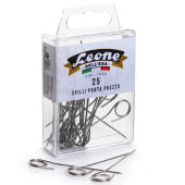 SPILLI PORTAPREZZI INOX SCATOLA 50 PZ. DELLERA