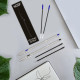 GIFT PACK 2 PENNE SFERA METALLO CRISTAL RE'NEW + 4 REFILL BIC