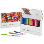 PENNARELLO PRISMA FIBER-TIP SCATOLA RIGIDA 30 COLORI CARIOCA PLUS