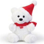 PELUCHE SWEET COLLECTION ORSETTO BIANCO CON BERRETTO TRUDI