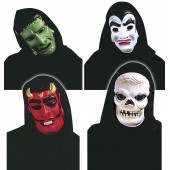MASCHERA ORRORE CON CAPPUCCIO E OCCHI INVISIBILI WIDMANN