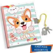 DIARIO SEGRETO 13X18 CON LUCCHETTO DEAR DIARY LEBEZ