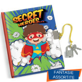 DIARIO SEGRETO 13X18 CON LUCCHETTO SECRET HEROE LEBEZ
