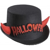 CILINDRO HALLOWEEN CON CORNA ROSSE RIFLETTENTI I WIDMANN