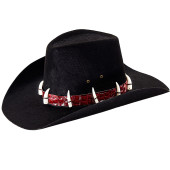 CAPPELLO MR. CROCODILE DUNDEE IN FELTRO NERO WIDMANN