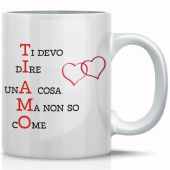 TAZZA MUG IN CERAMICA TI AMO MARPIMAR