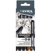 PENNA AD INCHIOSTRO PIGMENTATO GRADUATE MANGAPEN SET 5 PUNTE LYRA