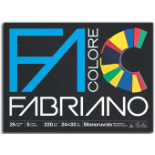 BLOCCO DISEGNO 5 COLORI 24X33 25 FF. FABRIANO
