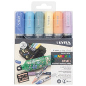 MARCATORE TEMPERA GRADUATE MARK ALL PUNTA MEDIA 2 MM. SET 6 COLORI PASTELLO LYRA