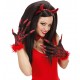 GUANTI DIAVOLO CON UNGHIE E FIAMME GLITTER ROSSE WIDMANN