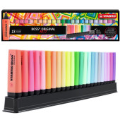 EVIDENZIATORE BOSS ORIGINAL + BOSS PASTEL DESK SET 23 PZ. STABILO