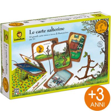 GIOCO EDUCATIVO LE CARTE SALTERINE DI BASTONCINO LUDATTICA