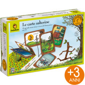 GIOCO EDUCATIVO LE CARTE SALTERINE DI BASTONCINO LUDATTICA