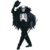 CASACCA SCARY SKELETON CON MANTELLO CON COLLARE E MASCHERA S WIDMANN