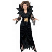 VESTITO SPIDERLADY CON CINTURA, MAXI COLLARE S WIDMANN
