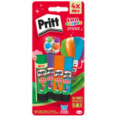 COLLA STICK PRITT FUN COLORS GR. 10 HENKEL BLISTER 4 PEZZI HENKEL