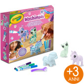SET ATTIVITA' 3 CUCCIOLI COLORI PASTELLO WASHIMALS PETS CRAYOLA