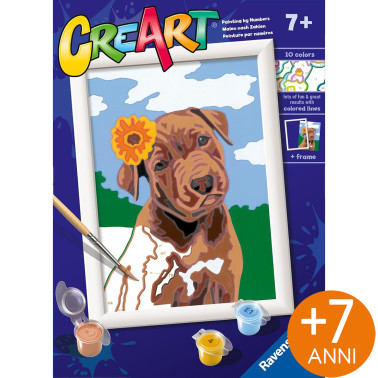 GIOCO CREATIVO CREART CUCCIOLO CON FIORE RAVENSBURGER