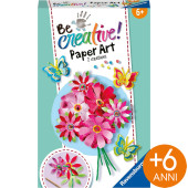 GIOCO CREATIVO BE CREATIVE MINI PAPER ART FLOWER %26 BUTTERFLY RAVENSBURGER